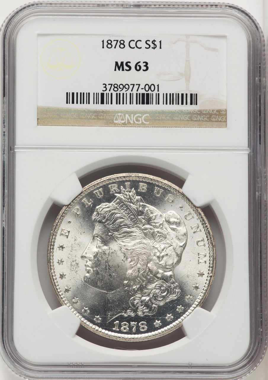 1878-CC Morgan Dollar NGC MS63 (507051004)