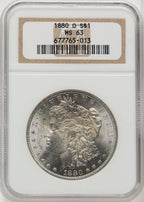 1880-O Morgan Dollar NGC MS63