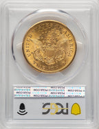 1875-CC $20 Liberty Double Eagle PCGS MS63