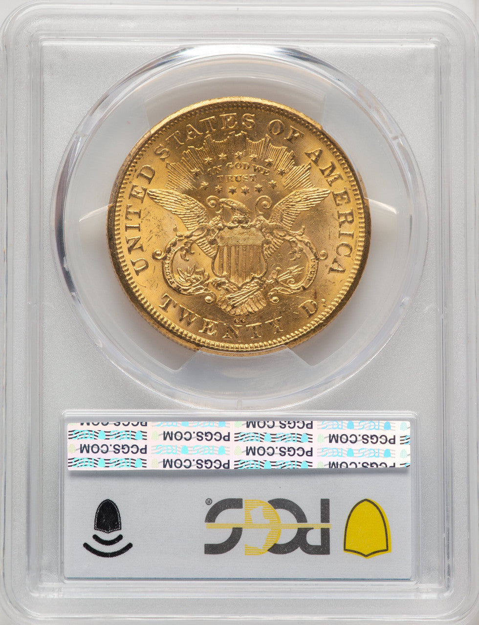 1875-CC $20 Liberty Double Eagle PCGS MS63