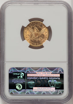 1902-S $5 CAC Liberty Half Eagle NGC MS65