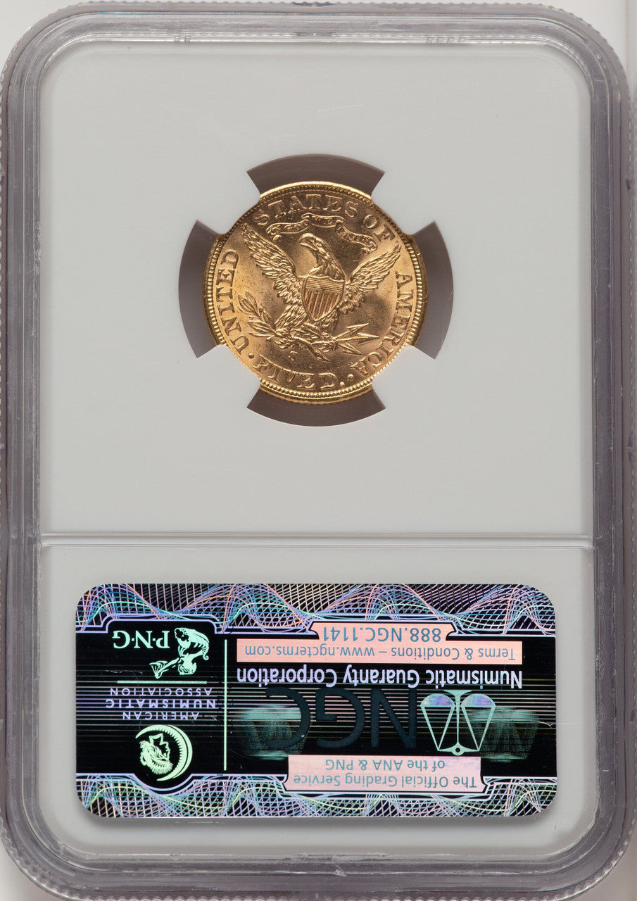 1902-S $5 CAC Liberty Half Eagle NGC MS65