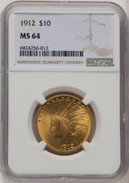 1912 $10 Indian Eagle NGC MS64 (774116002)