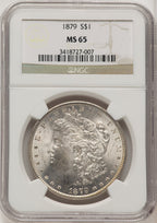1879 Morgan Dollar NGC MS65