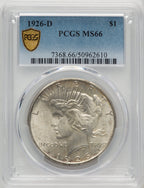 1926-D Peace Dollar PCGS MS66 (769303012)