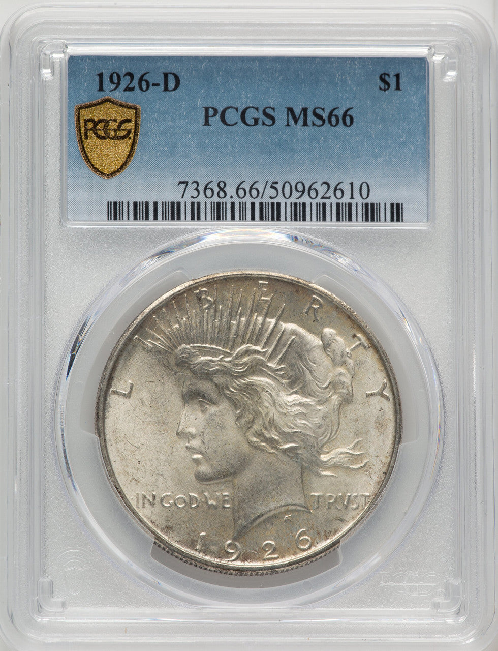 1926-D Peace Dollar PCGS MS66 (769303012)