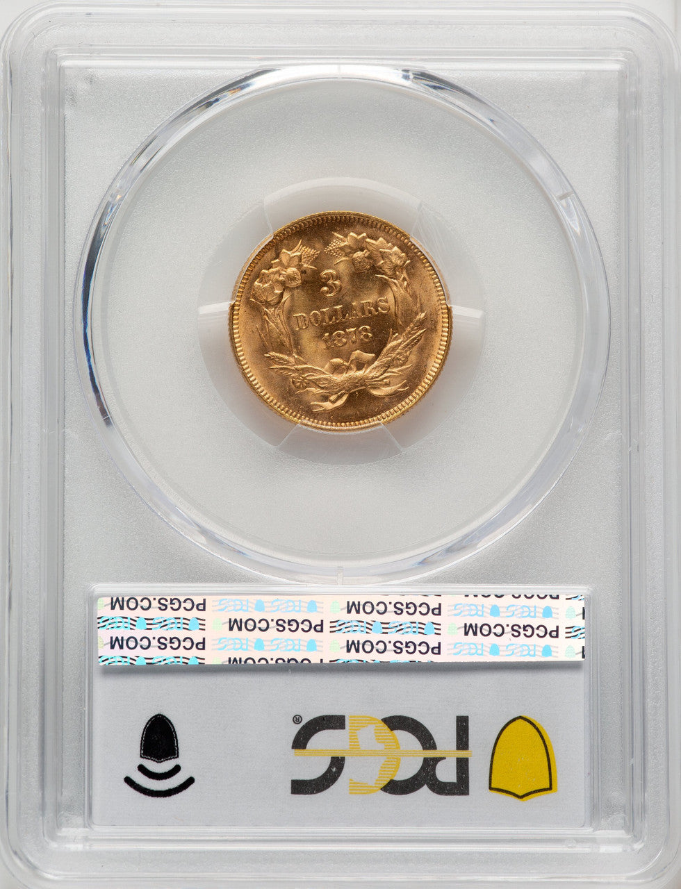 1878 $3 Three Dollar Gold Pieces PCGS MS65 (769563045)