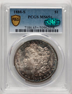 1888-S CAC Morgan Dollar PCGS MS65+