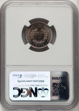 1909 5C CAC Proof Liberty Nickel NGC PR67
