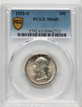 1932-S 25C Washington Quarter PCGS MS65 (771089008)