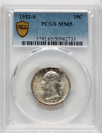 1932-S 25C Washington Quarter PCGS MS65 (771089008)