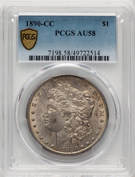 1890-CC Morgan Dollar PCGS AU58