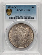 1890-CC Morgan Dollar PCGS AU58