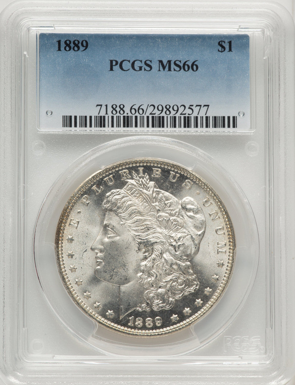 1889 Morgan Dollar PCGS MS66