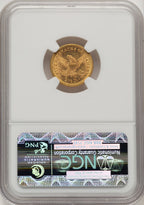 1890 $2.50 Liberty Quarter Eagle NGC MS62