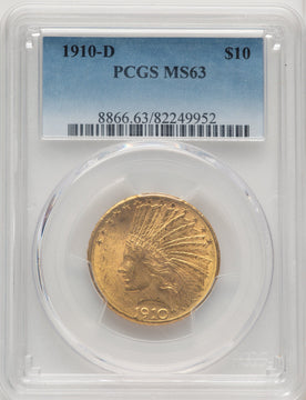 1910-D $10 Indian Eagle PCGS MS63 (505886035)