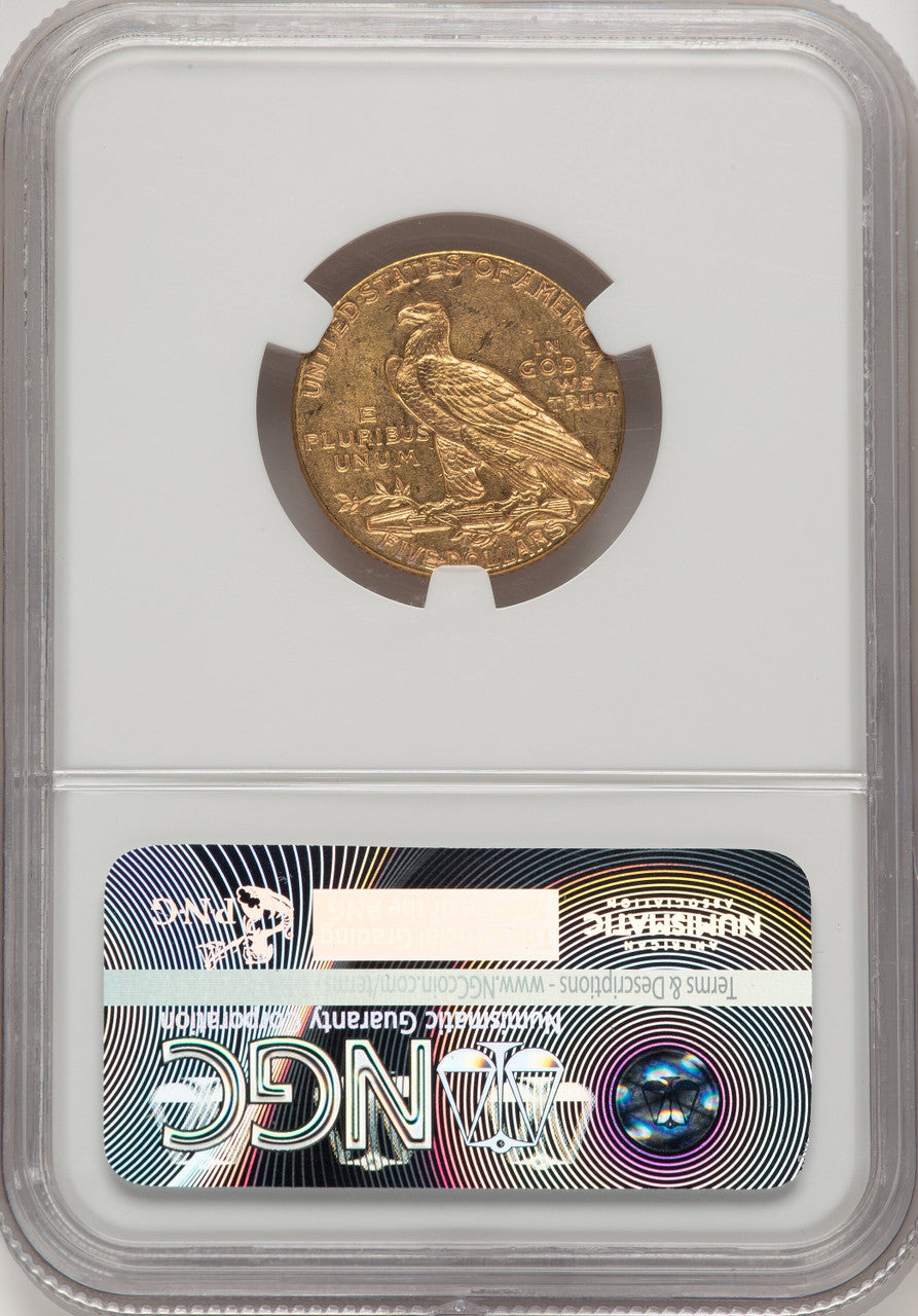 1910 $5 Indian Half Eagle NGC MS63 (505886144)
