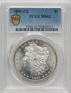 1891-CC Morgan Dollar PCGS MS62 (773160009)