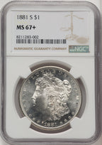 1881-S Morgan Dollar NGC MS67+ (773299006)