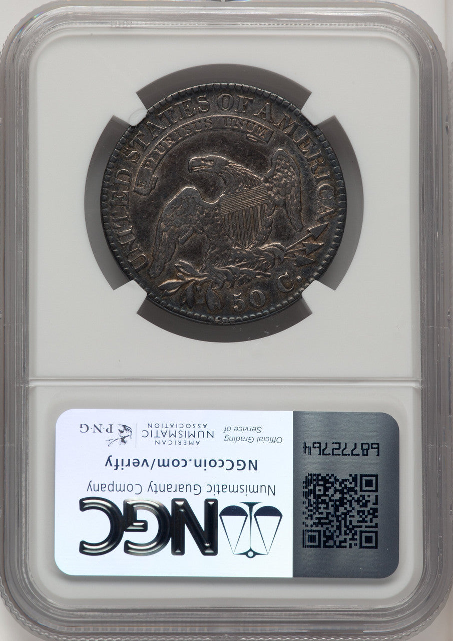 1823 50C Broken 3 Bust Half Dollar Details NGC XF40