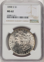 1898-S Morgan Dollar NGC MS62 (773299017)