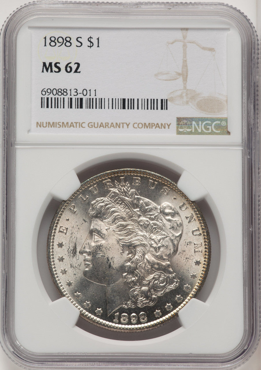 1898-S Morgan Dollar NGC MS62 (773299017)