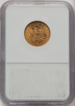 1906-D $5 Liberty Half Eagle NGC MS65