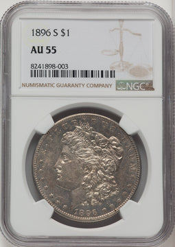 1896-S Morgan Dollar NGC AU55