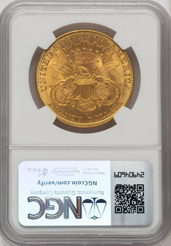 1907-D $20 CAC Liberty Double Eagle NGC MS65+