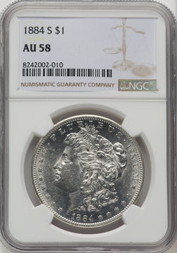 1884-S Morgan Dollar NGC AU58 (771941015)