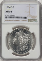 1884-S Morgan Dollar NGC AU58 (771941015)