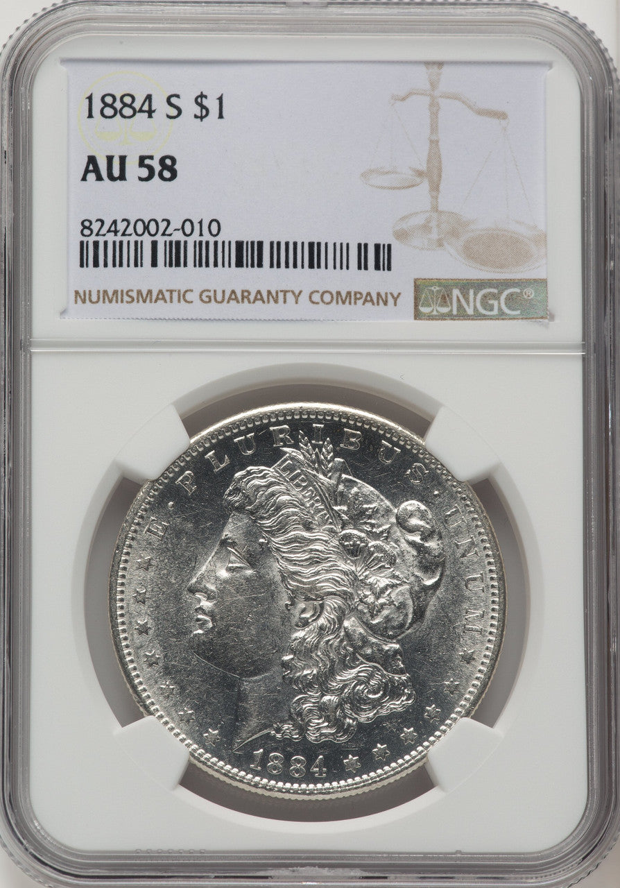 1884-S Morgan Dollar NGC AU58 (771941015)