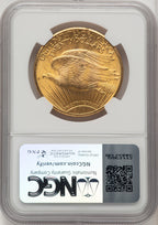 1924 $20 Saint CAC Saint-Gaudens Double Eagle NGC MS66+ (520180011)