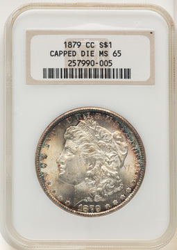 1879-CC CAPPED DIE Morgan Dollar NGC MS65