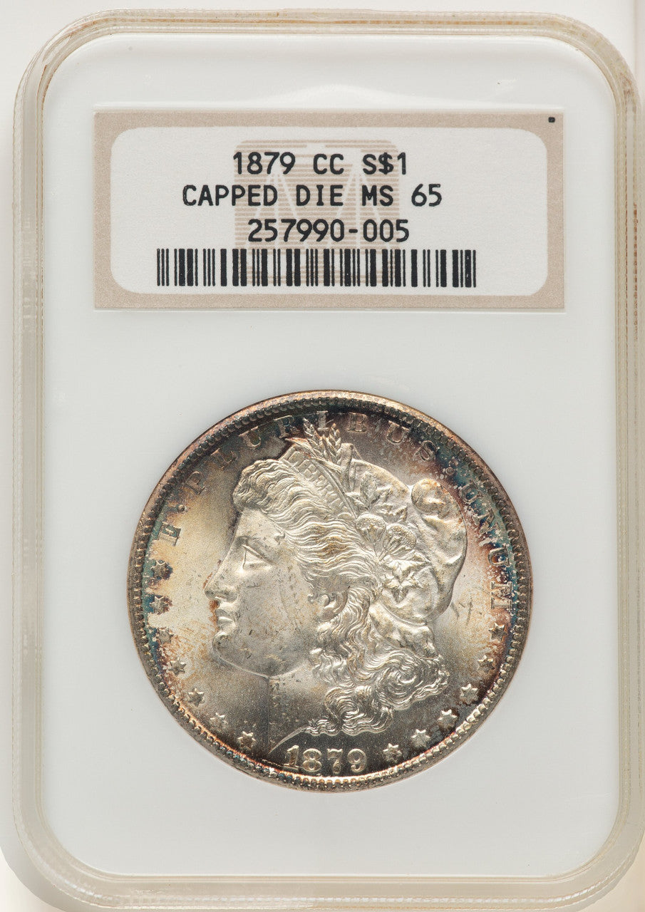 1879-CC CAPPED DIE Morgan Dollar NGC MS65