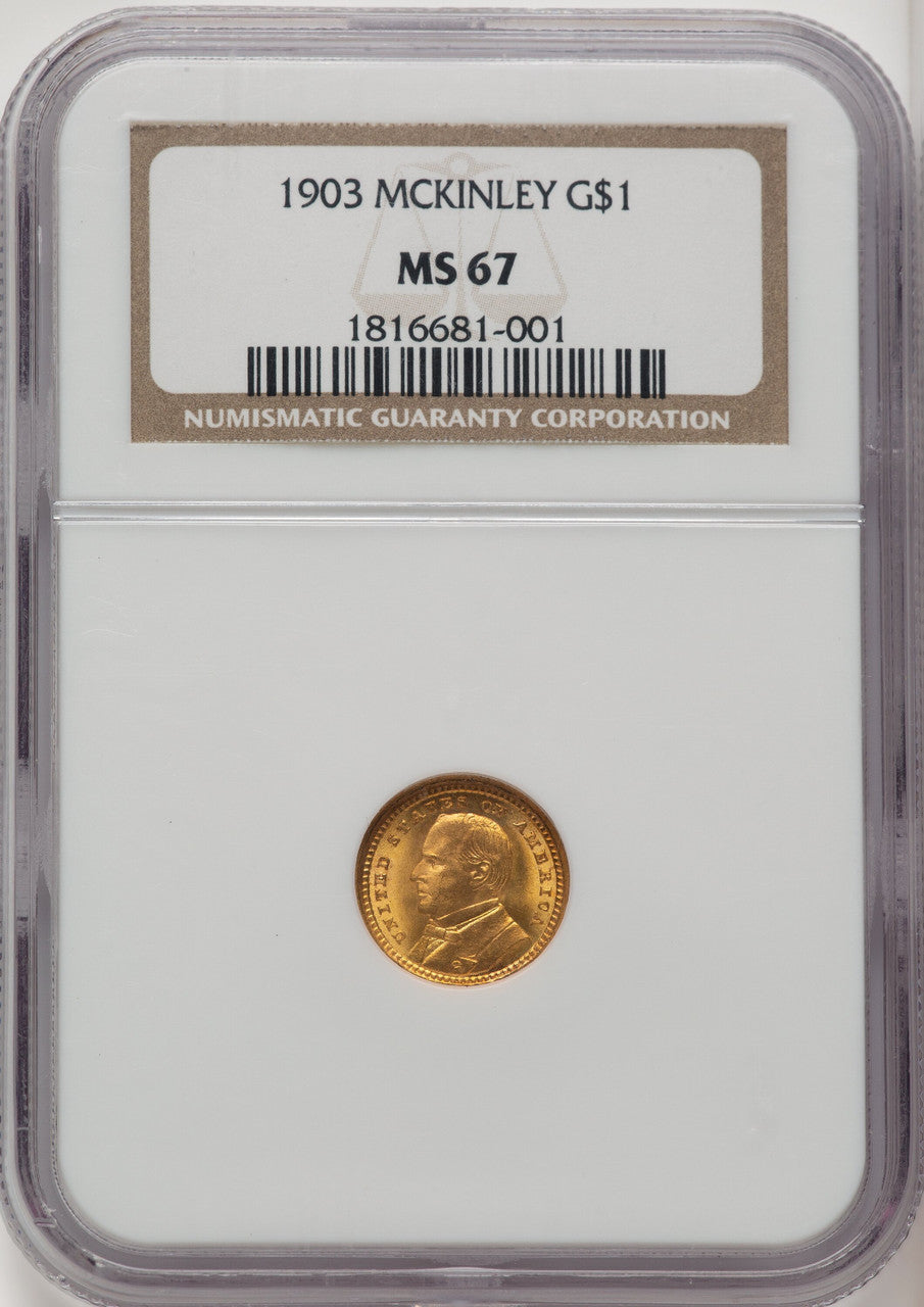 1903 G$1 MCKIN Commemorative Gold NGC MS67 (773879038)