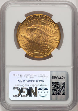 1915-S $20 CAC Saint-Gaudens Double Eagle NGC MS64+