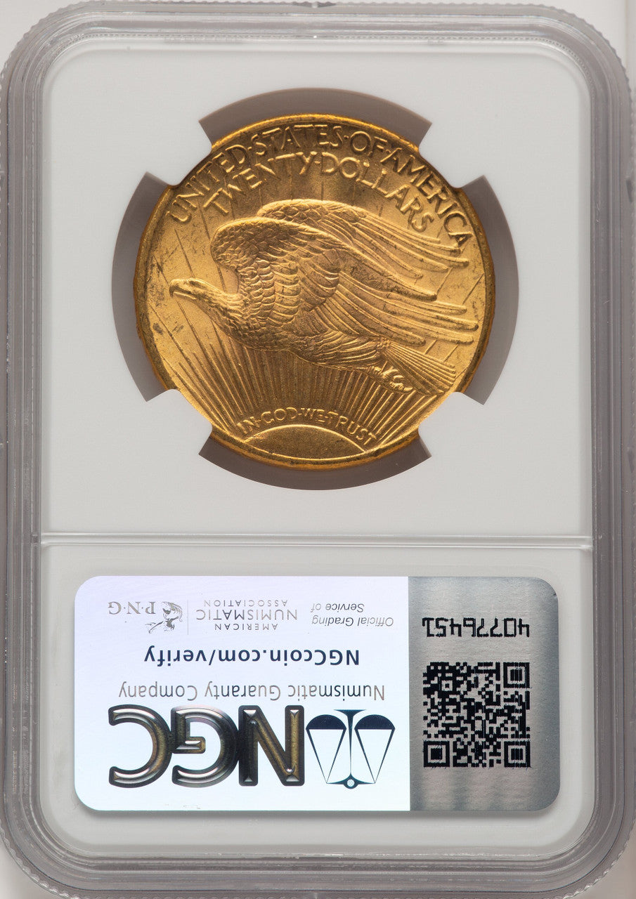 1915-S $20 CAC Saint-Gaudens Double Eagle NGC MS64+