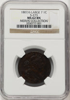 1807/6 1C S-273 Large Cent NGC MS62