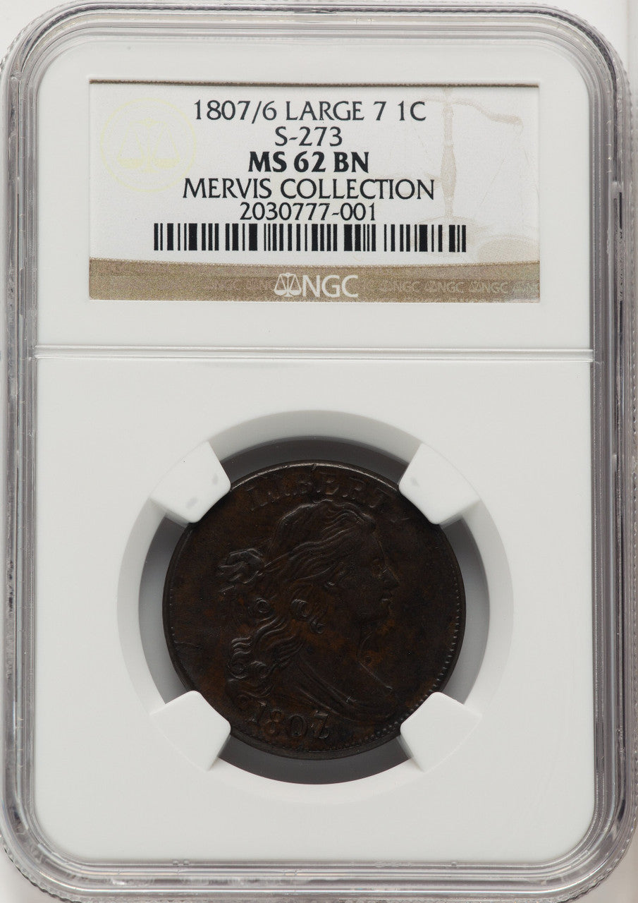1807/6 1C S-273 Large Cent NGC MS62