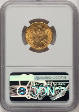 1901-S $5 Brown Label Liberty Half Eagle NGC MS65 (773428003)