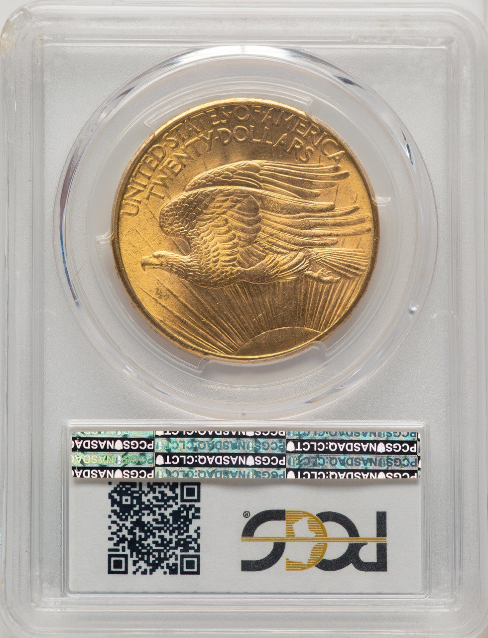 1908 $20 NO MOTTO Saint-Gaudens Double Eagle PCGS MS65+ (773481131)