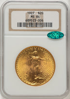 1927 $20 CAC Saint-Gaudens Double Eagle NGC MS64 (506744007)