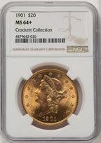 1901 $20 Liberty Double Eagle NGC MS64+ (506895050)
