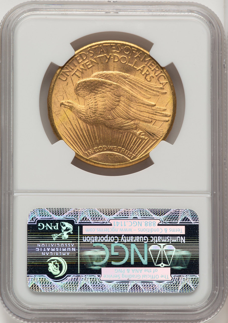 1909-S $20 Saint-Gaudens Double Eagle NGC MS63+