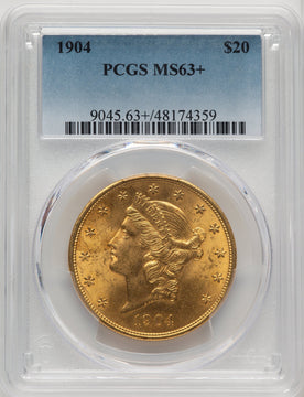 1904 $20 Liberty Liberty Double Eagle PCGS MS63+
