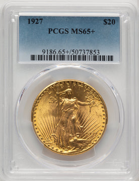 1927 $20 Saint-Gaudens Double Eagle PCGS MS65+ (177262084)