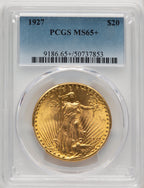 1927 $20 Saint-Gaudens Double Eagle PCGS MS65+ (177262084)