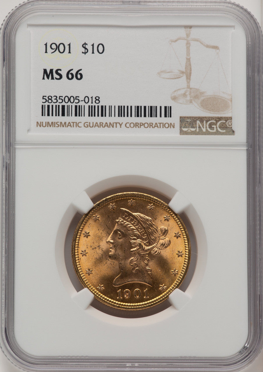 1901 $10 Liberty Eagle NGC MS66 (507005019)