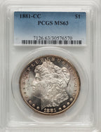 1881-CC Morgan Dollar PCGS MS63 (773674014)